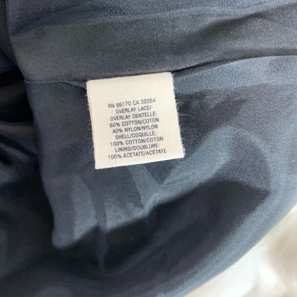 Anthro Floreat Charente Lace Overlay Skirt Sz 6 - Picture 5 of 6